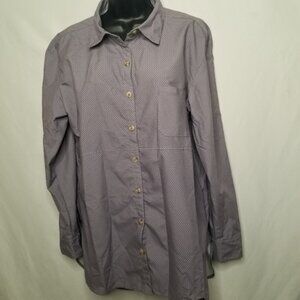 The North Face hi low button up lightweight shirt